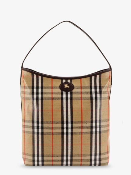Burberry Higlands Shoulder Bag With Traditional Check Motif