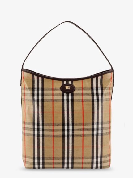 Burberry Higlands Shoulder Bag With Traditional Check Motif