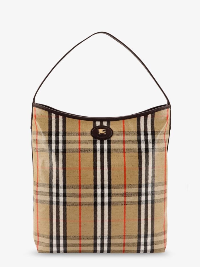 Burberry Higlands Shoulder Bag With Traditional Check Motif