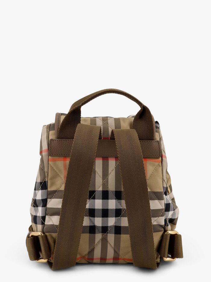 Burberry Horseshoe Check Nylon Backpack