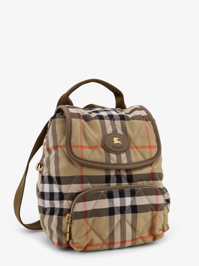 Burberry Horseshoe Check Nylon Backpack