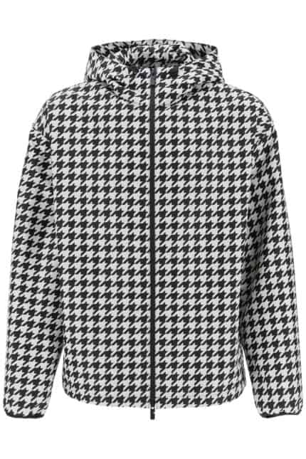 Burberry Houndstooth Windbreaker Jacket