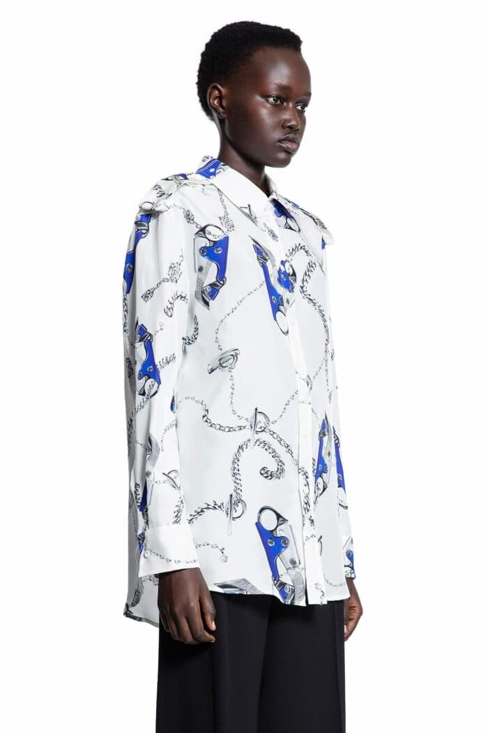 BURBERRY Knight Hardware Silk Shirt