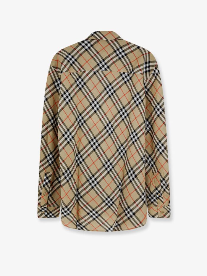 Burberry Linen Shirt With Check Print