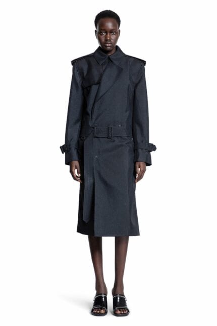 BURBERRY Long Silk Blend Trench Coat