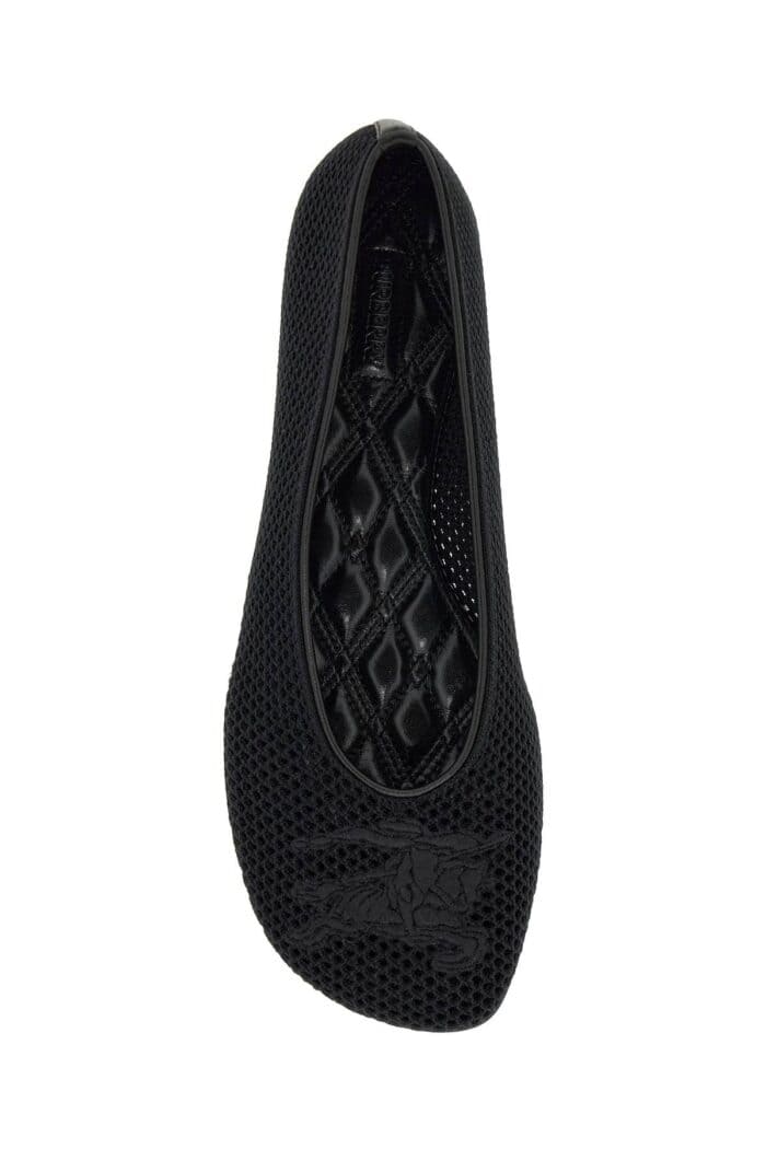 BURBERRY Mesh Fabric Ballet Flats For Women