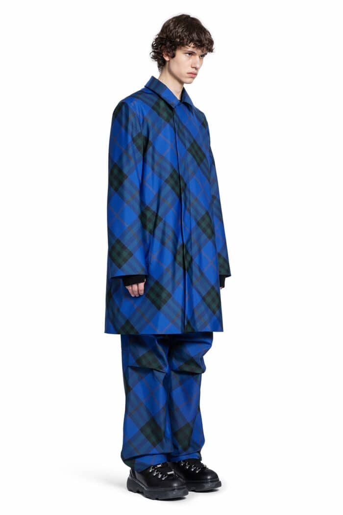 BURBERRY Mid-length Check Car Coat