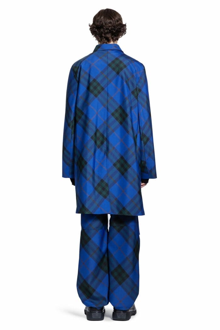 BURBERRY Mid-length Check Car Coat