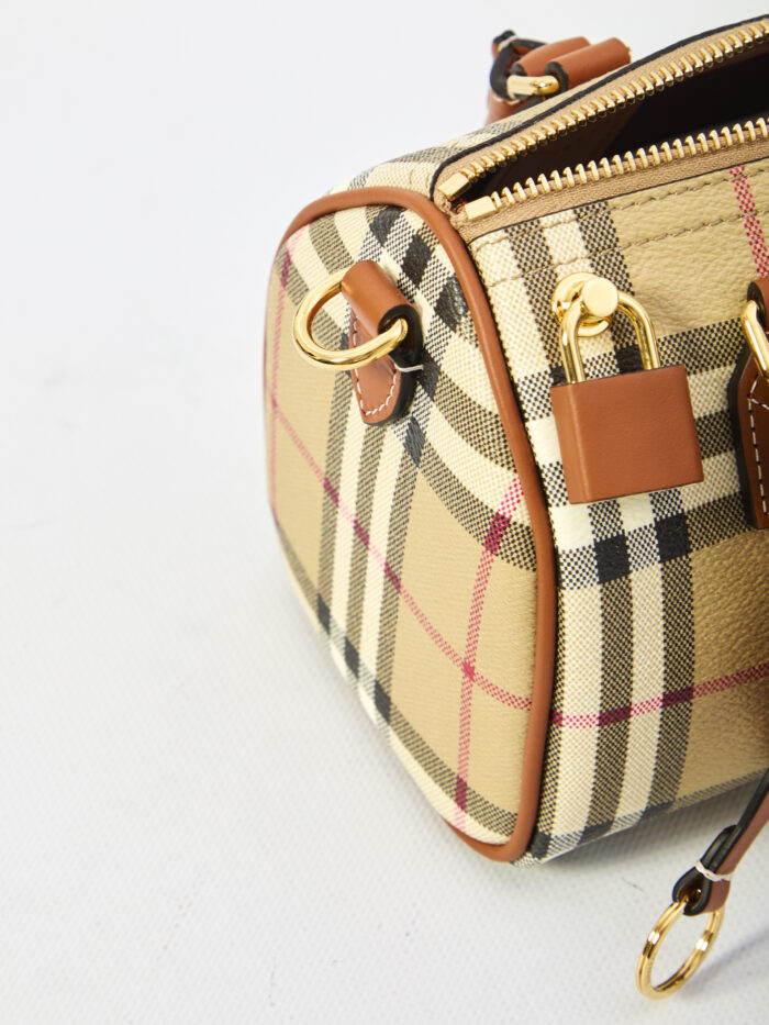 Burberry Mini Check bowling bag