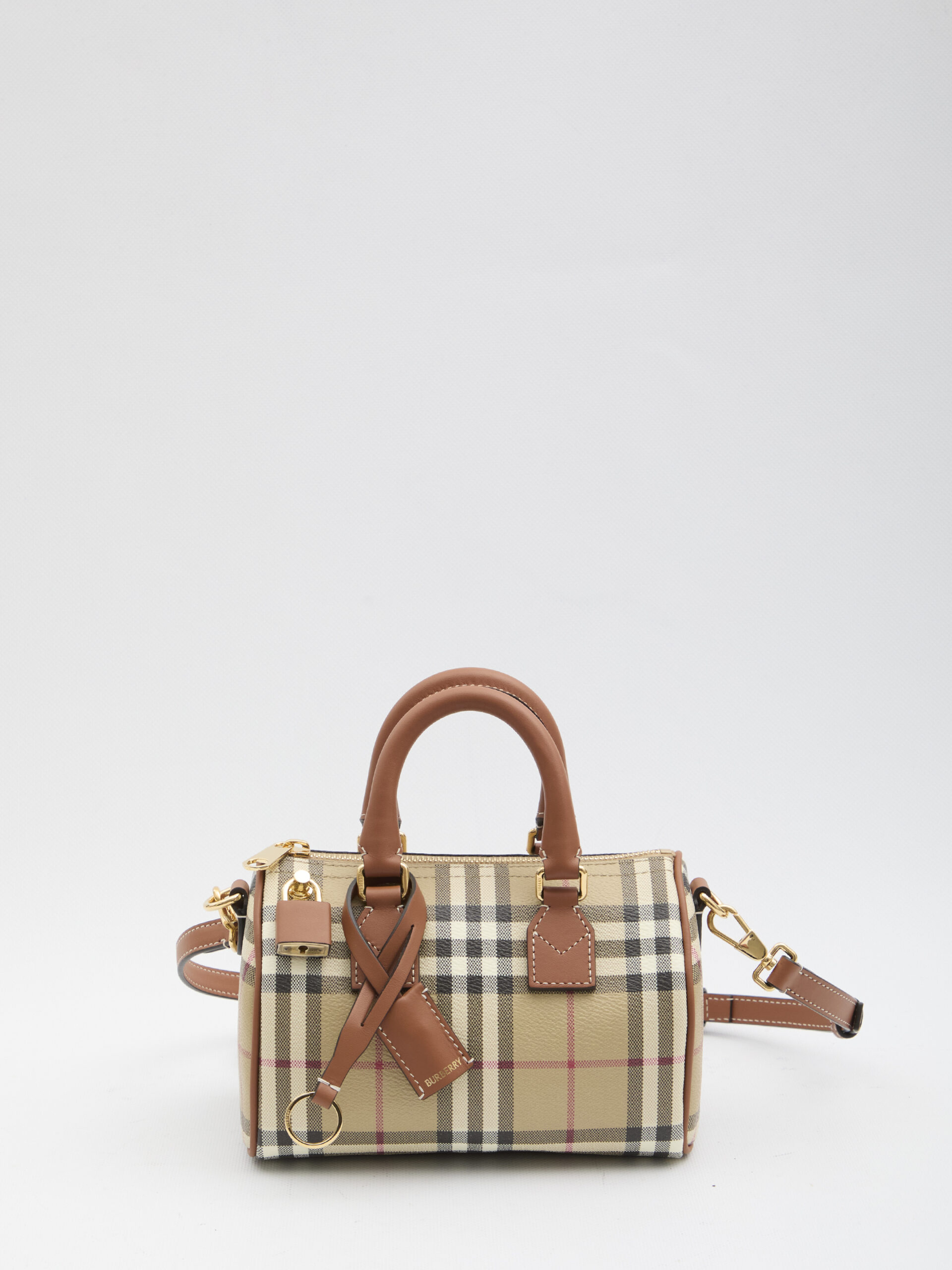 Burberry Mini Check bowling bag