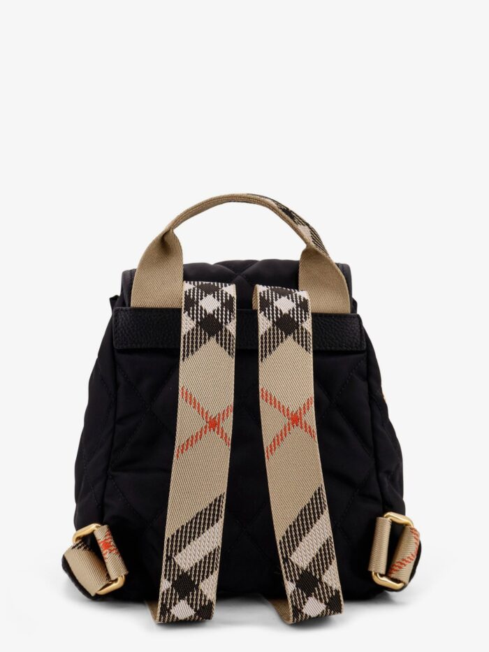 Burberry Nylon Backpack With Leather Logo Patch
