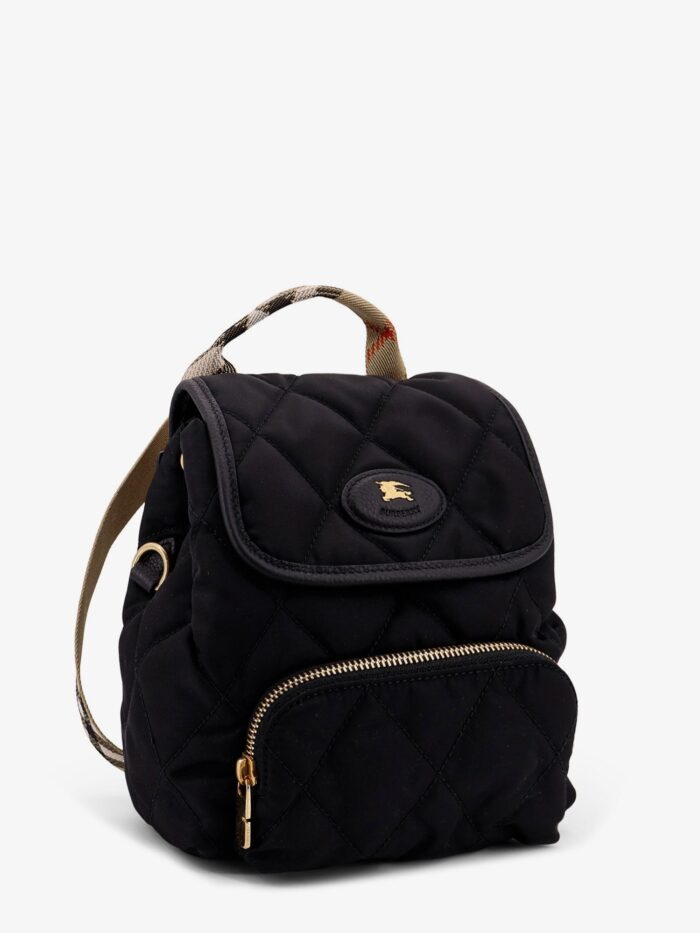 Burberry Nylon Backpack With Leather Logo Patch