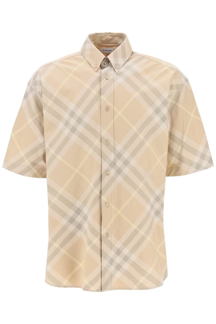 BURBERRY "organic Cotton Checkered Shirt