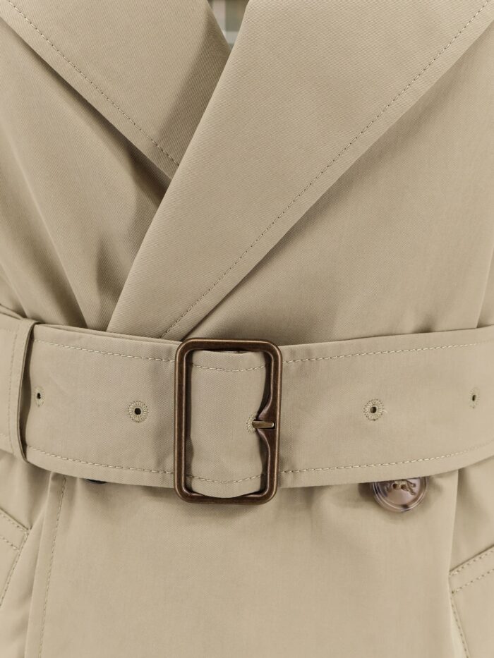 Burberry Organic Cotton Trench With Check Lining