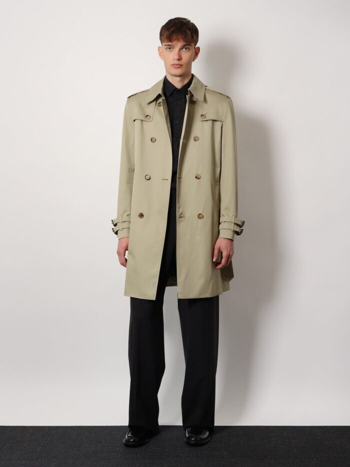 Burberry Organic Cotton Trench With Madras Lining