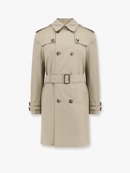 Burberry Organic Cotton Trench With Madras Lining