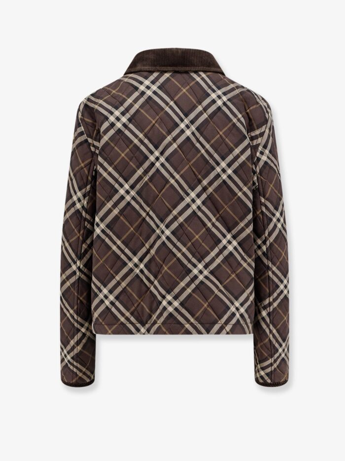 Burberry Padded Cotton Jacket With Check Pattern