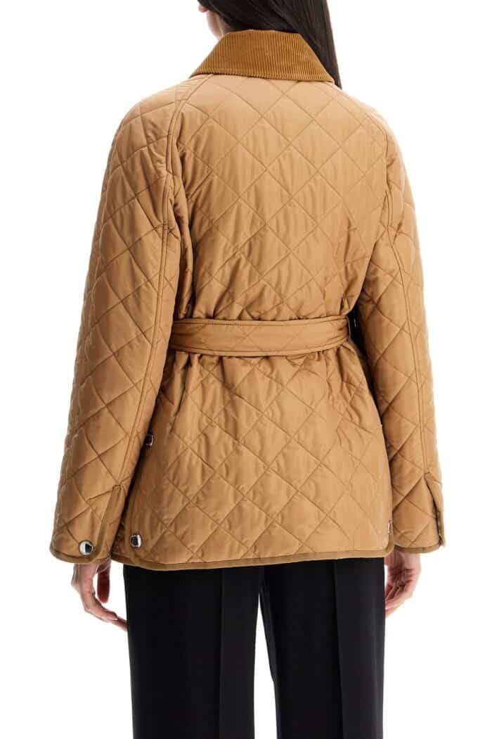 BURBERRY Quilted Jacket With Belt Pen