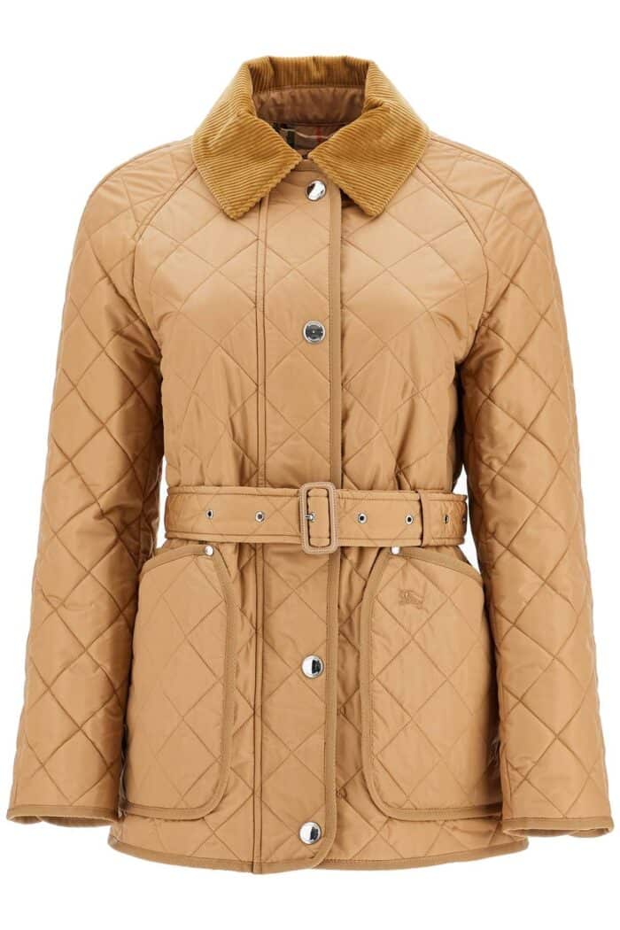 BURBERRY Quilted Jacket With Belt Pen