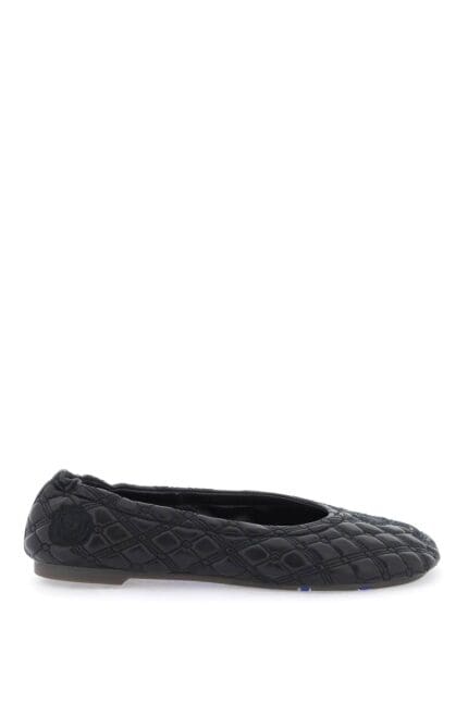 Burberry Quilted Leather Sadler Ballet Flats