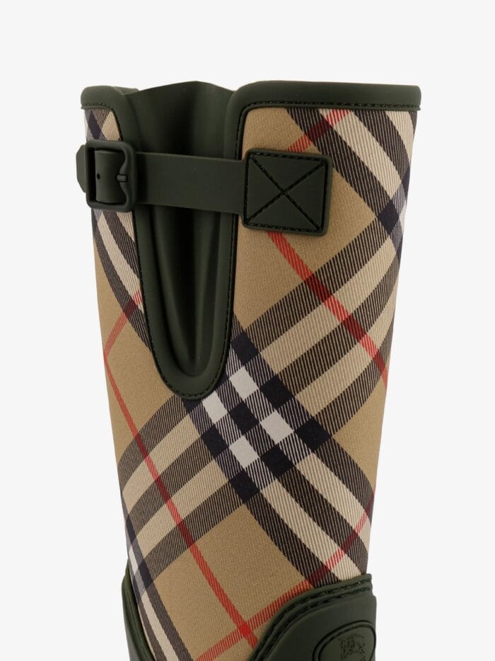 Burberry Rainboots With Traditional Check Insert