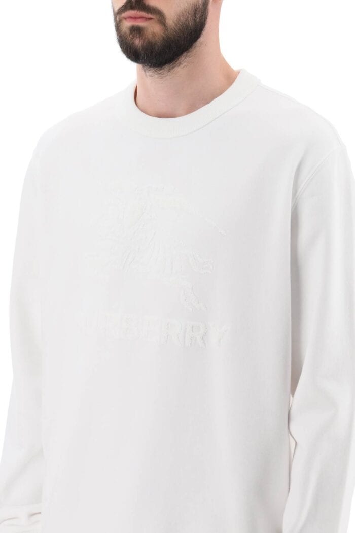 BURBERRY 'rayner' Crew-neck Sweatshirt With Equestrian Knight