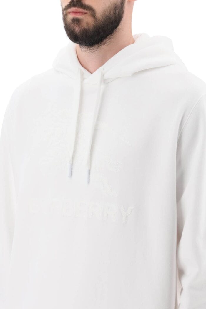 BURBERRY 'raynerbridge' Hoodie With Ekd Logo In Terry Cloth