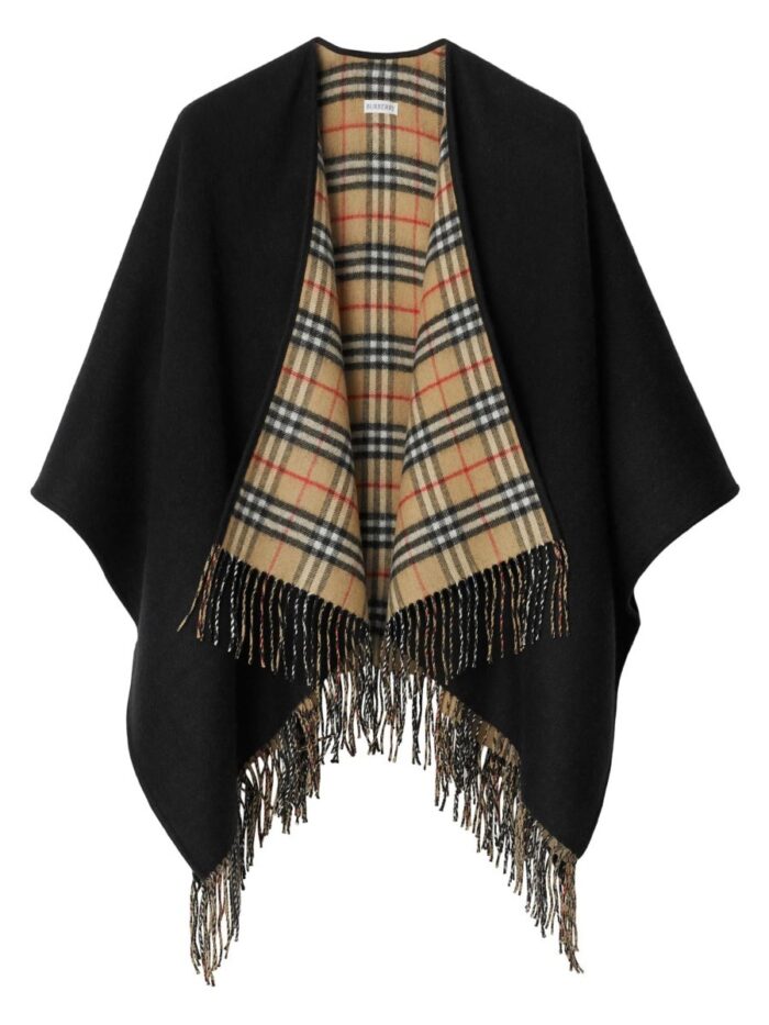 Burberry REVERSIBLE PLAID CAPE