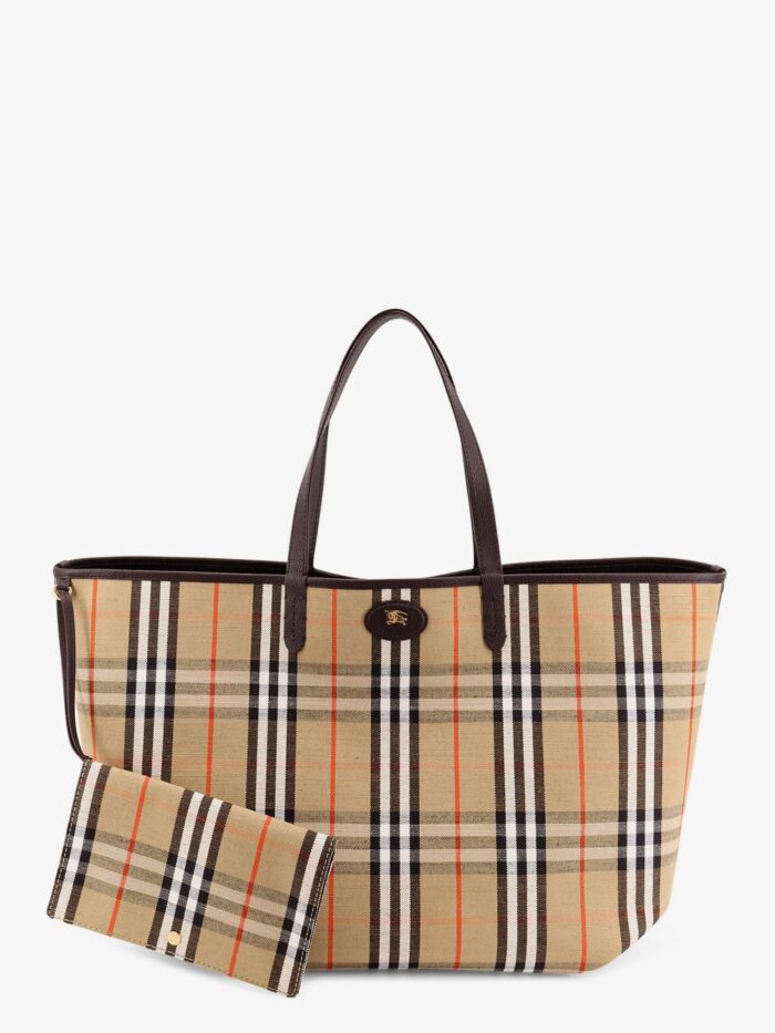 Burberry Reversible Shopping Bag With Check Pattern