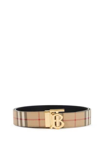 BURBERRY Reversible Tb Check Belt