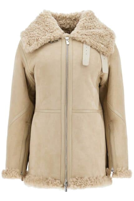 BURBERRY Shearling Aviator Jacket For