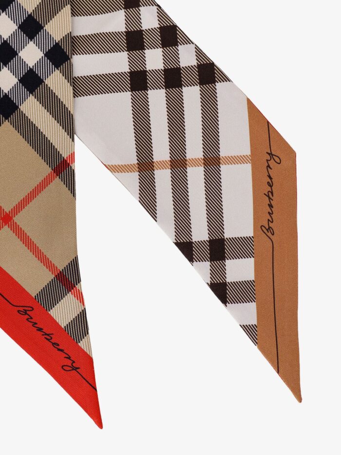 Burberry Silk Bandeau With Check Print