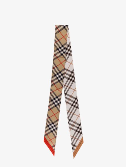 Burberry Silk Bandeau With Check Print