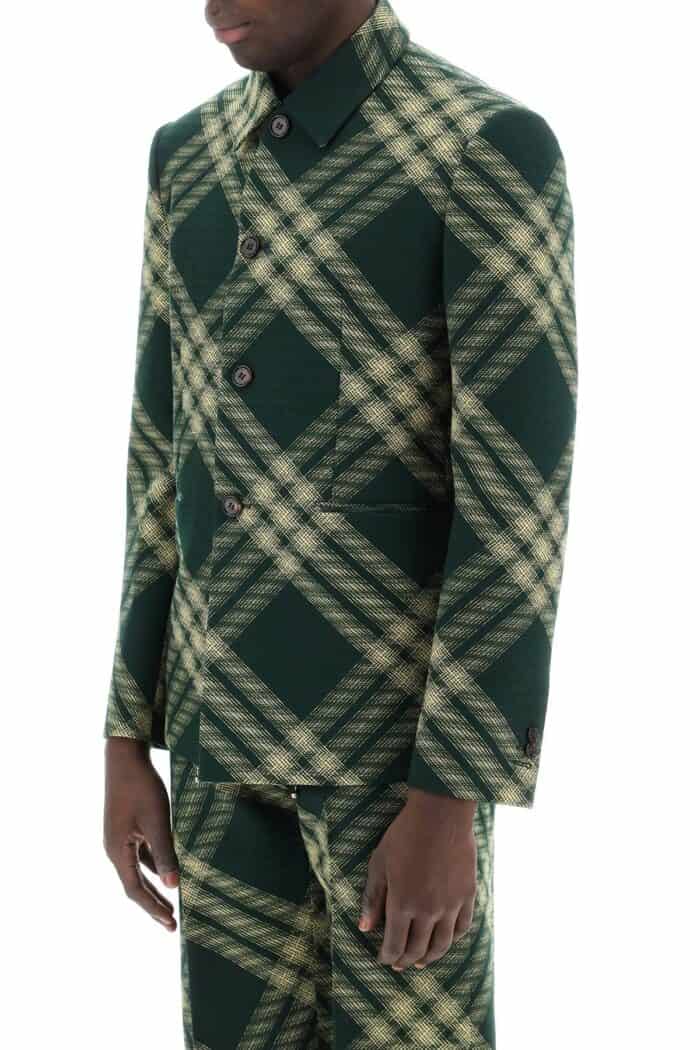 BURBERRY Single-breasted Check Jacket