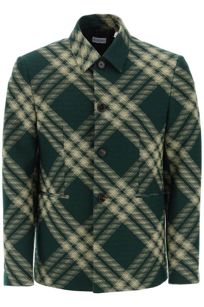 BURBERRY Single-breasted Check Jacket