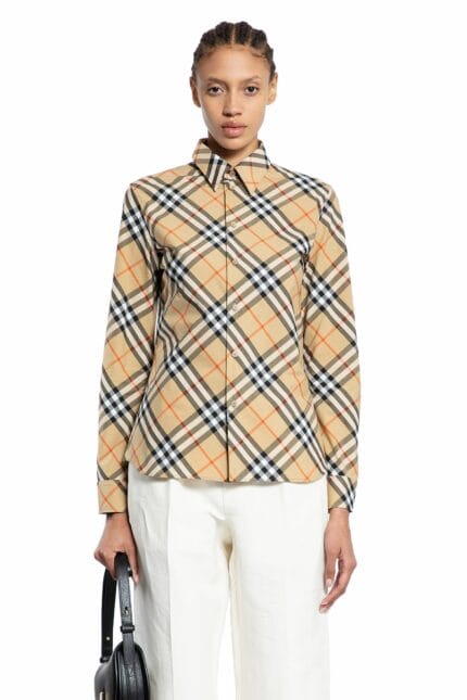 BURBERRY Slim Fit Check Cotton Shirt