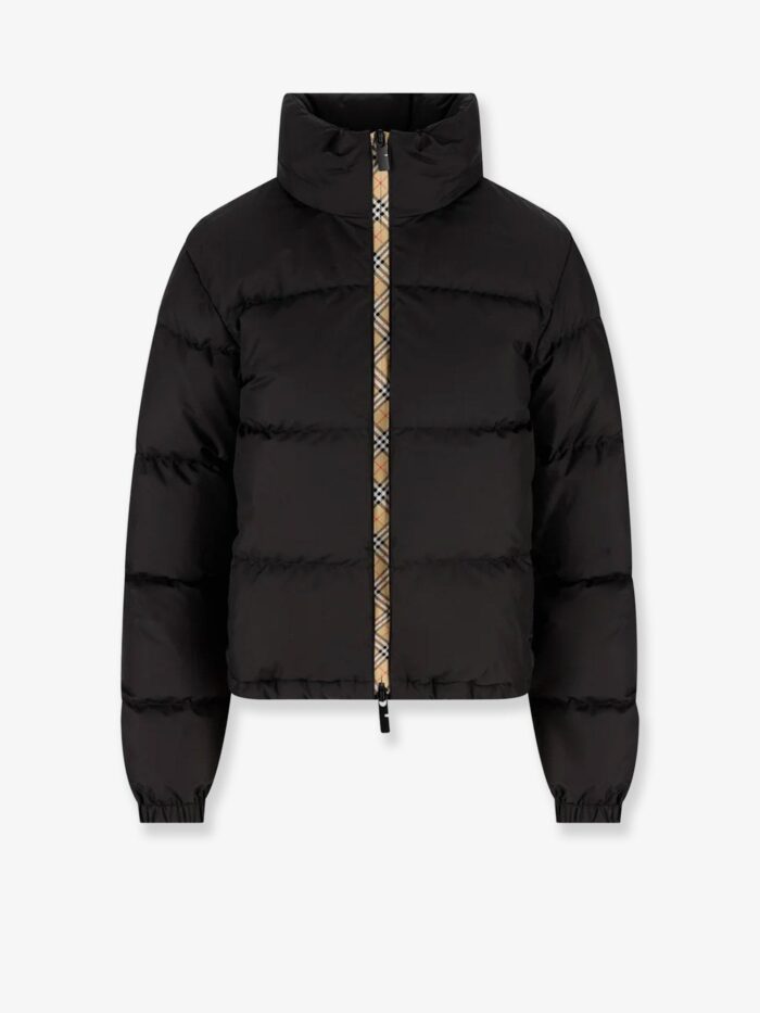 Burberry Snowdon Down Jacket With Check Profile