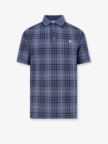 Burberry Stan Polo Shirt With Check Print