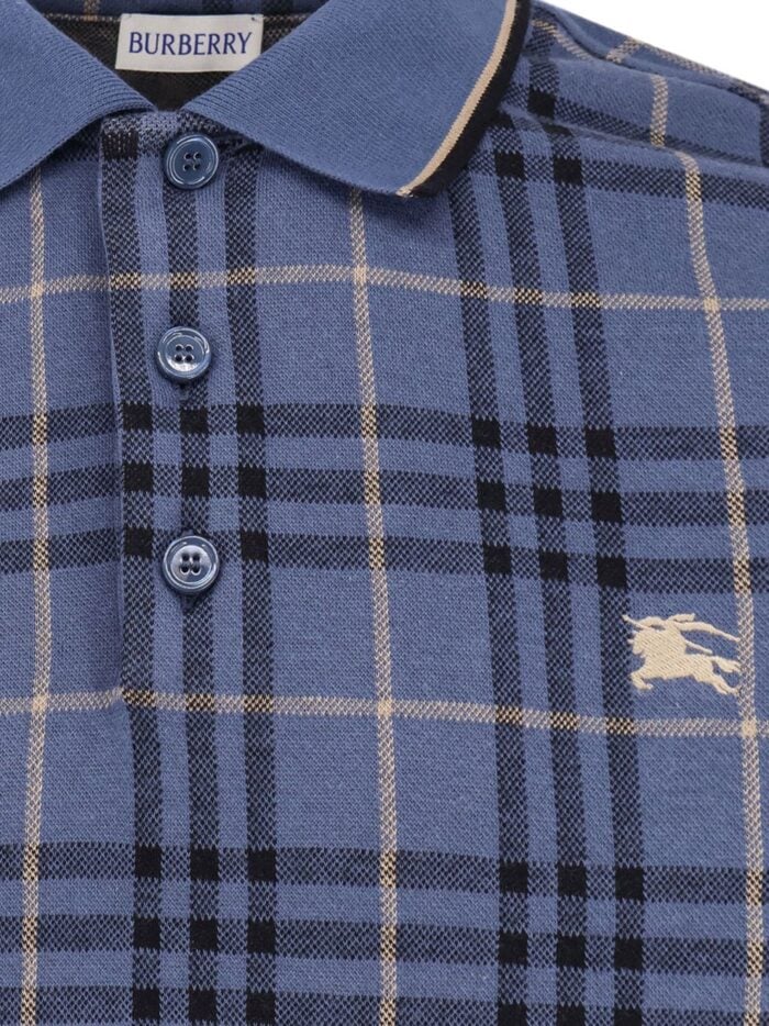 Burberry Stan Polo Shirt With Check Print