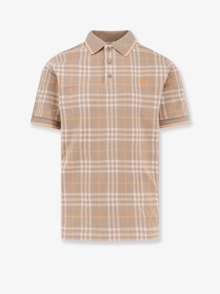 Burberry Stan Polo Shirt With Check Print