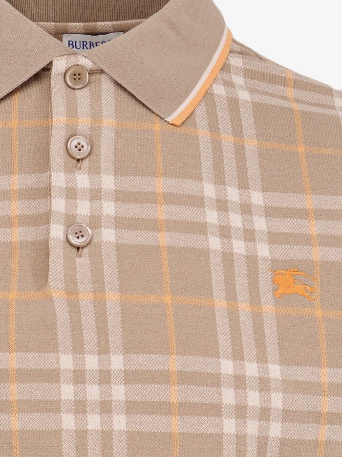 Burberry Stan Polo Shirt With Check Print