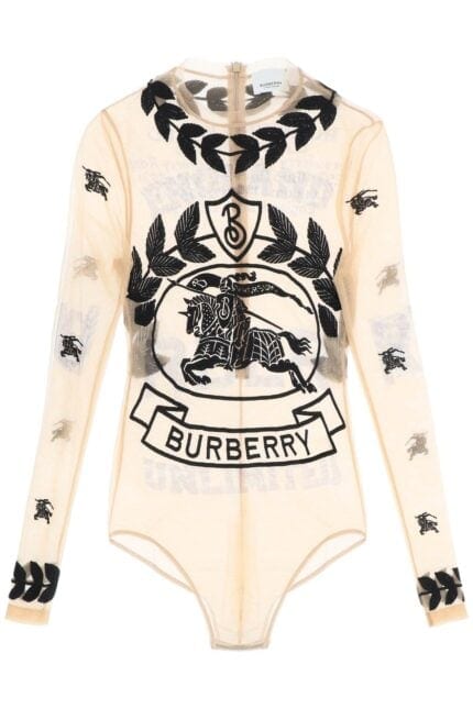 BURBERRY Stretch Tulle Bodysuit