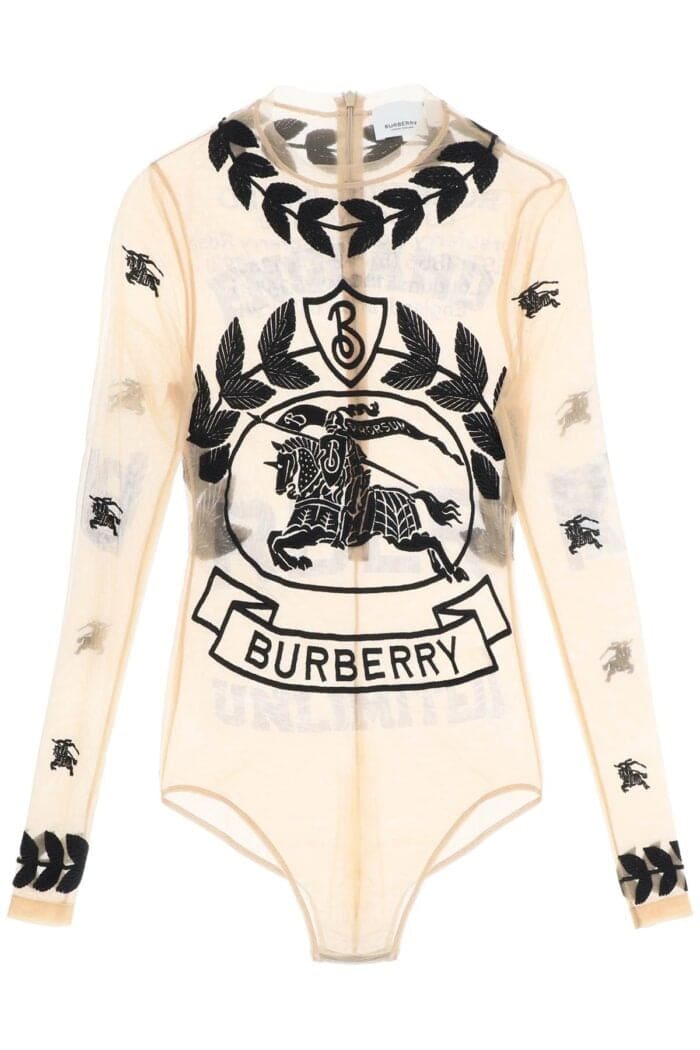 BURBERRY Stretch Tulle Bodysuit