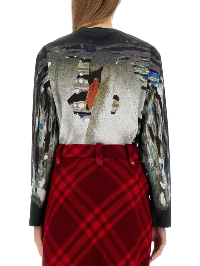 Burberry SWAN PRINT SWEATER