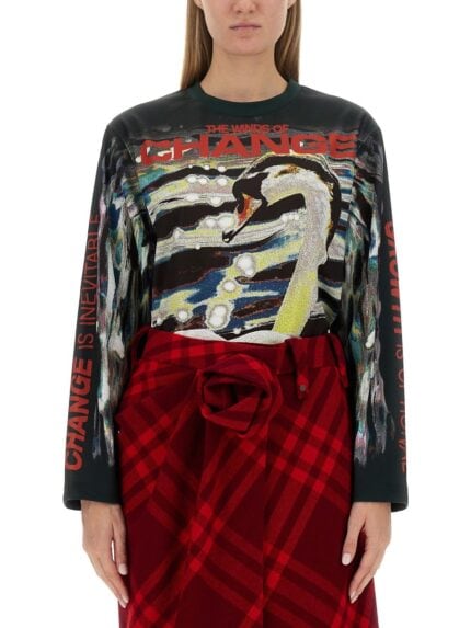 Burberry SWAN PRINT SWEATER