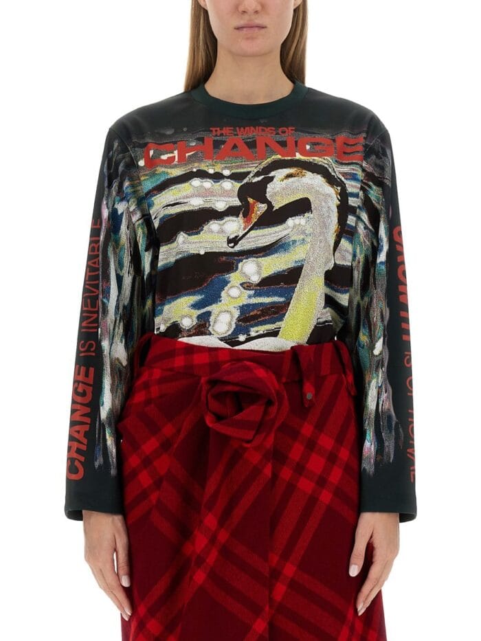 Burberry SWAN PRINT SWEATER