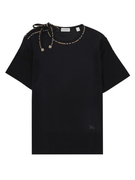 Burberry T-SHIRT IN COTONE CON FIOCCO