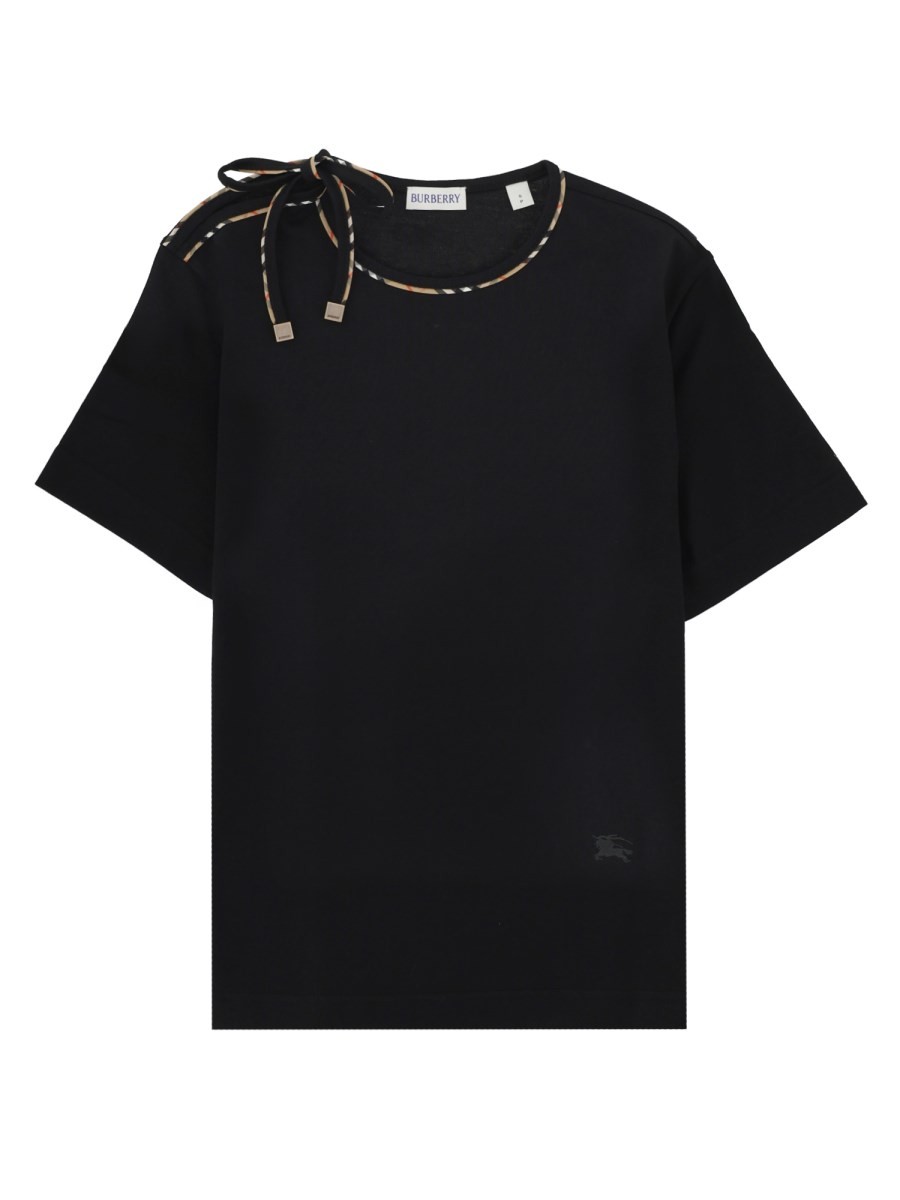 Burberry T-SHIRT IN COTONE CON FIOCCO