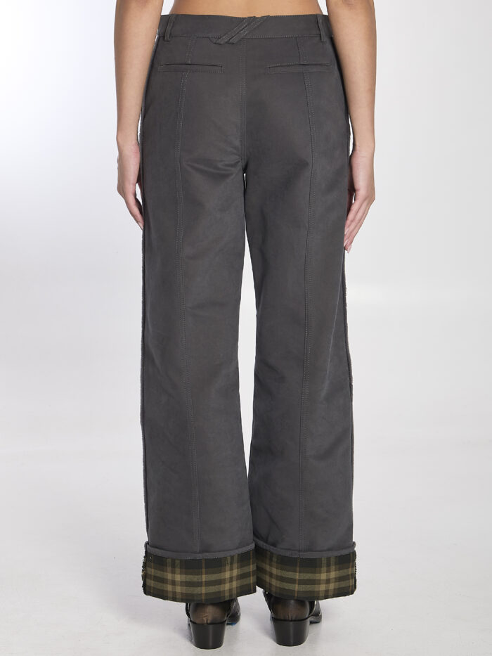 Burberry Trousers in cotton and nylon
