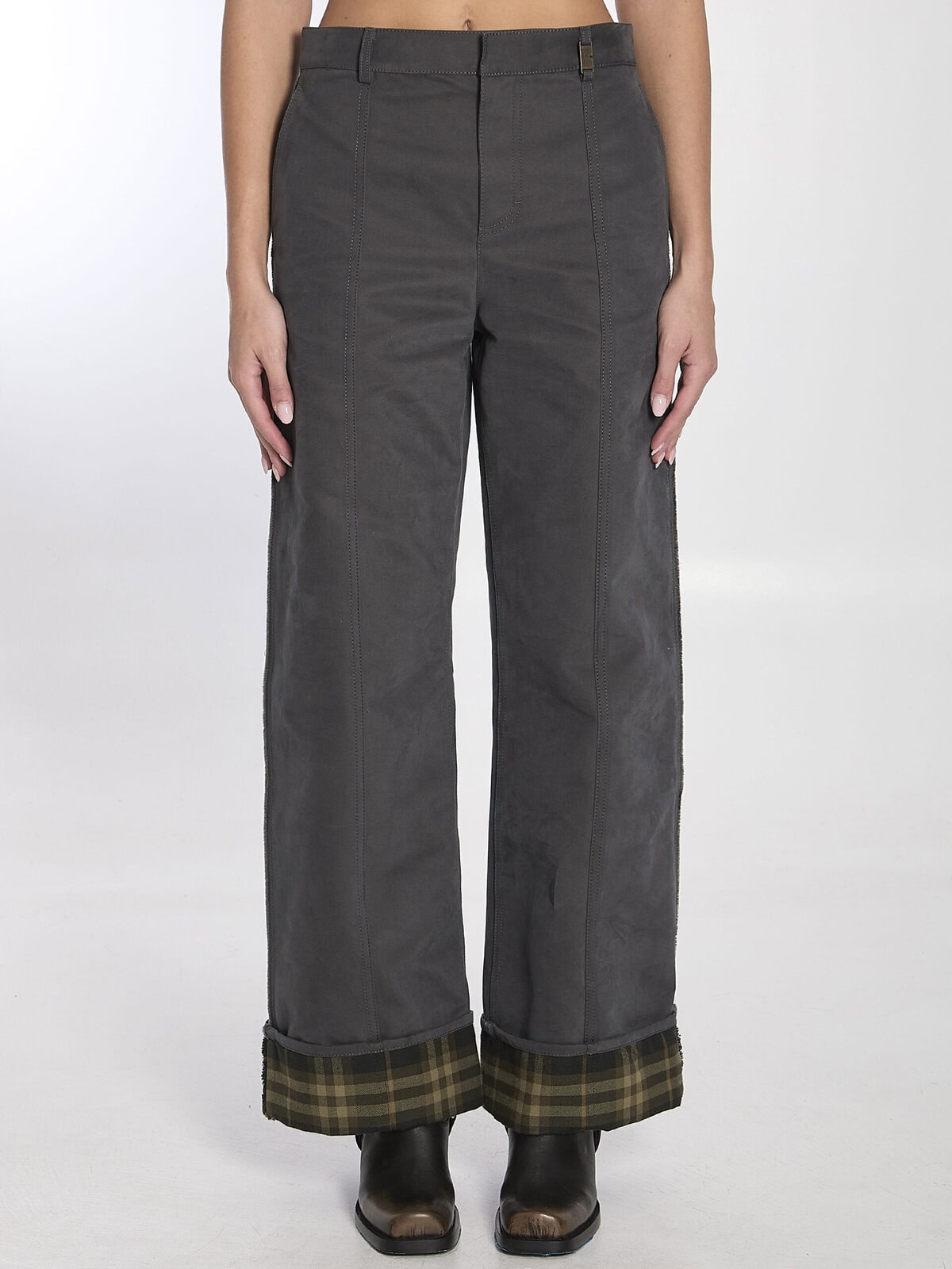 Burberry Trousers in cotton and nylon